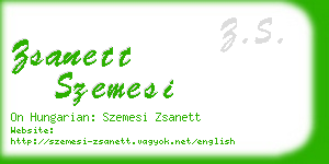 zsanett szemesi business card